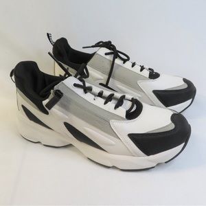 New Zara Sneakers Shoe with Zip Detail on side Sz 11 EU 44